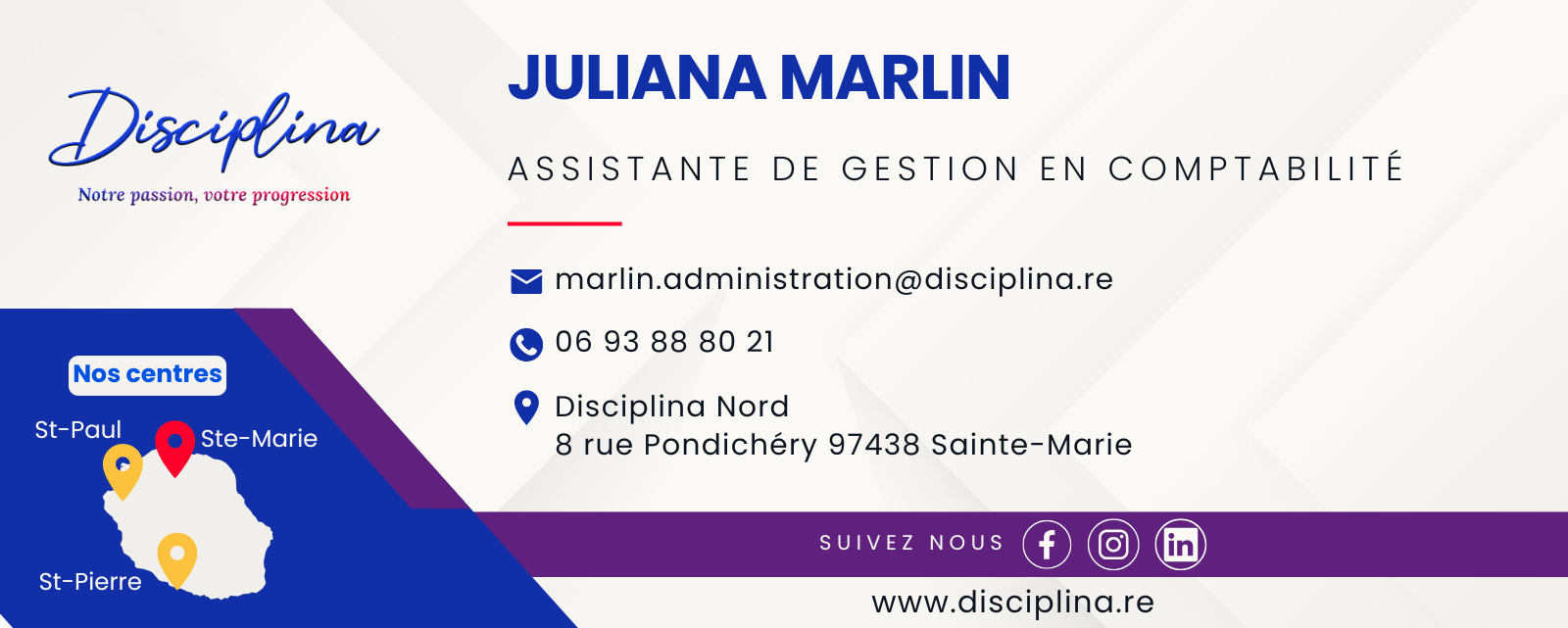 Signature Disciplina Juliana Marlin